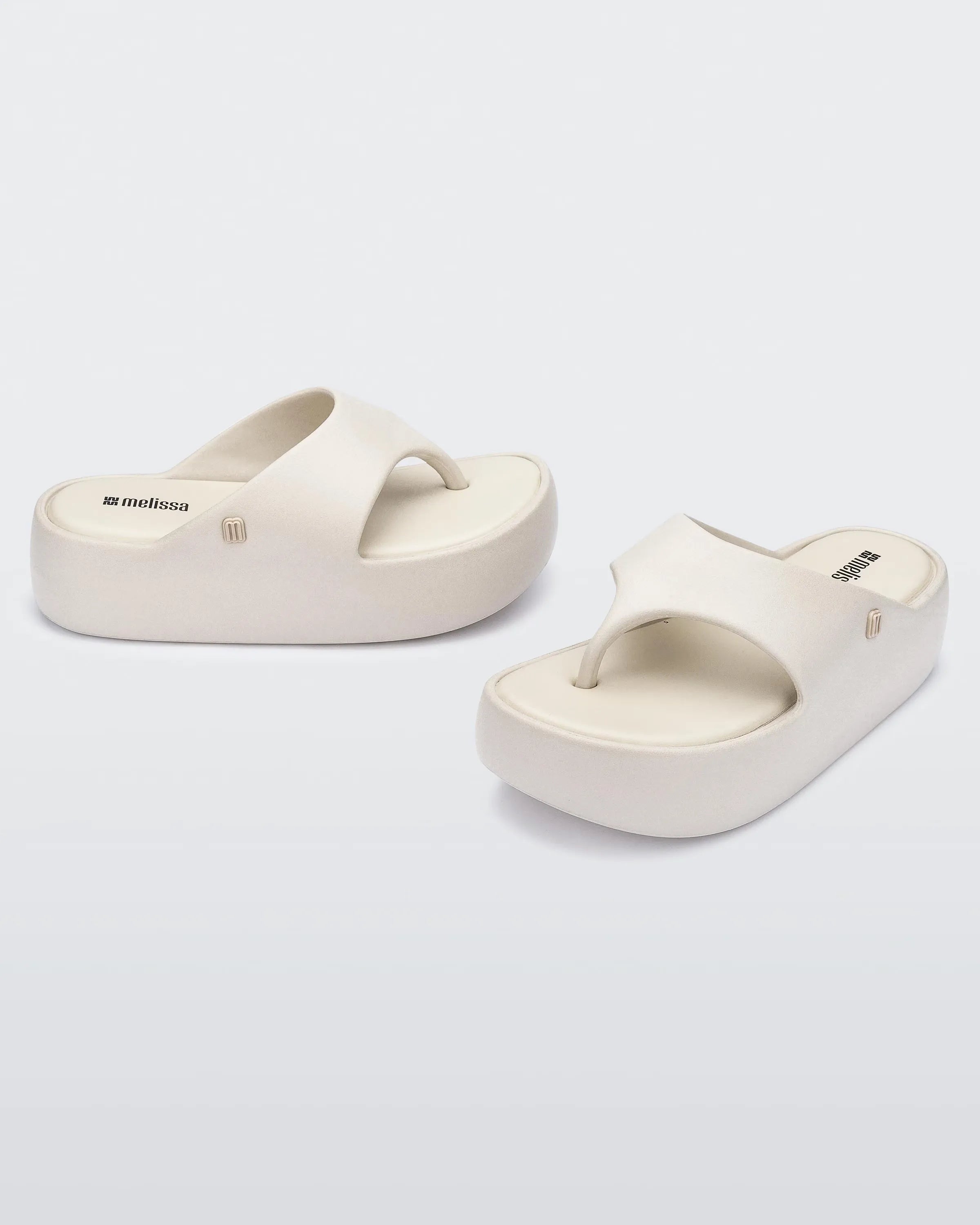 Melissa Free Platform Thong (COR BRANCO)